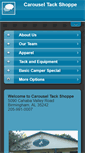 Mobile Screenshot of carouseltackshoppe.com