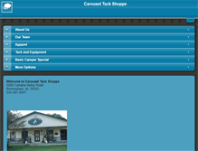 Tablet Screenshot of carouseltackshoppe.com